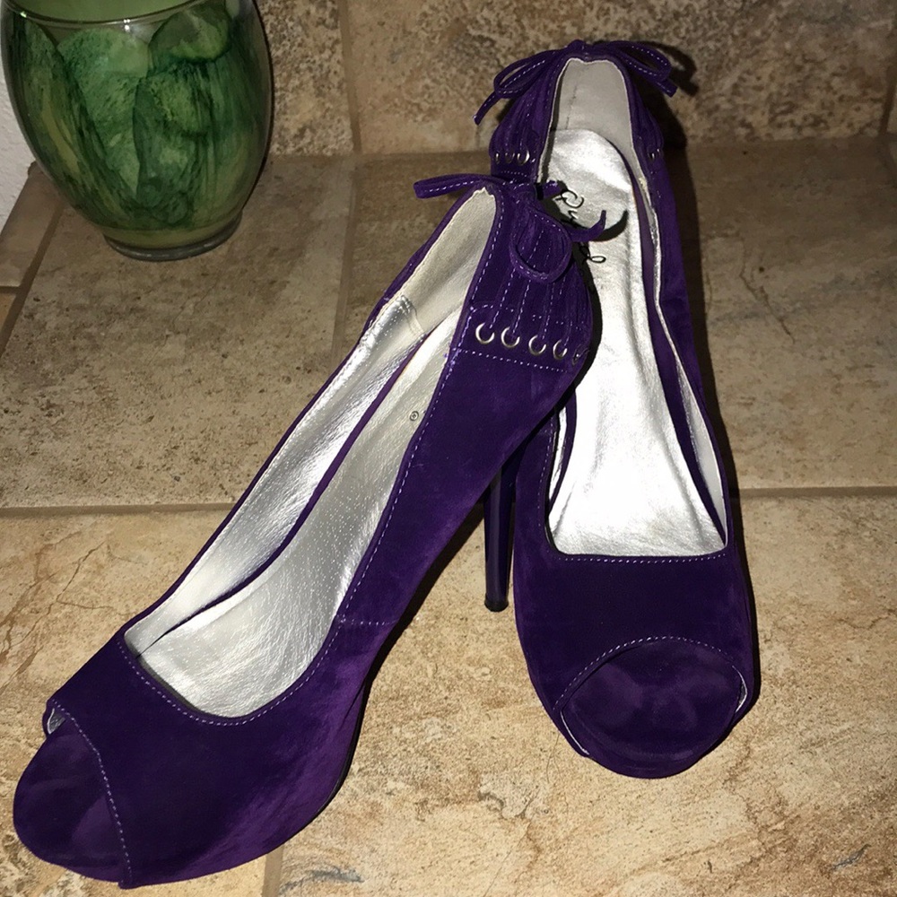 Royal Purple Qupid Stilettos